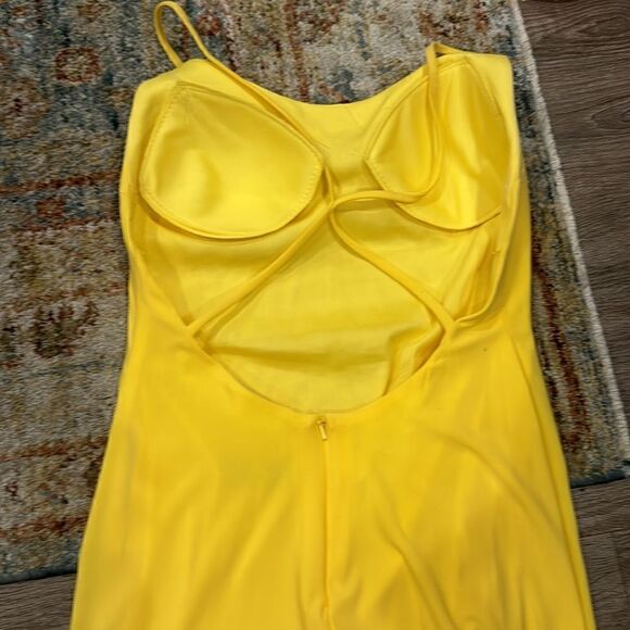 Mac Duggal Rhinestone Encrusted Side Slit Cami Bodycon Gown - Picture 7 of 13